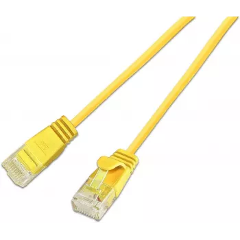 Wirewin SLIM KAT6A 10 Gigabit cable ligero, U/UTP, Ø 3,6 mm, amarillo (SLIM-L-UU-K6A 2.0 YE)