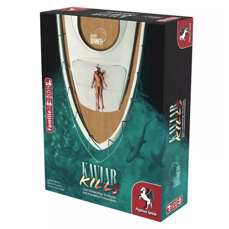 Pegasus Spiele Deadly Dinner – Kaviar Kills 19014G juego de misterio para fiestas