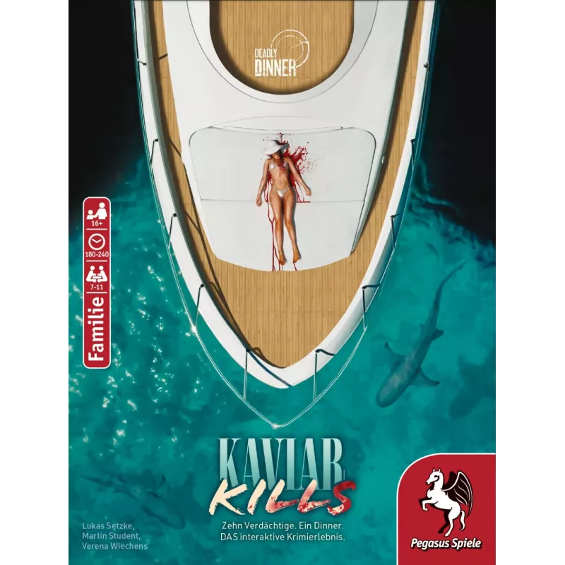 Pegasus Spiele Deadly Dinner – Kaviar Kills 19014G juego de misterio para fiestas
