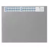 DURABLE protector de escritorio con lámina transparente y calendario 65x52 cm gris