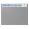 DURABLE protector de escritorio con lámina transparente y calendario 65x52 cm gris