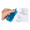 WEDO 67803 perforadora de bolsillo azul hielo, 2 taladros, 8 hojas, 6 mm