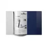 DURABLE DURAPLUS Carpeta de presentación con bolsillo frontal transparente y clip deslizante, azul oscuro, A4, capacidad 30 hojas