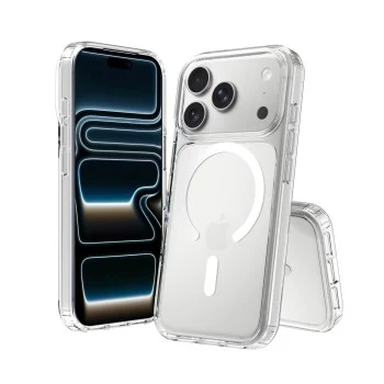 Funda bumper SCREENOR iPhone 18 Pro / 17 Pro MagSafe transparente