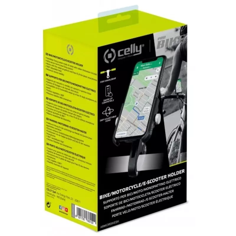 CELLY Universal Armor Soporte para bicicleta para smartphones hasta 6,7