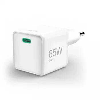 Hama Cargador GaN USB-C Super-Mini, 65 W, PD, blanco (00201943)