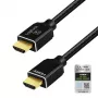 LogiLink Cable HDMI 8K/60 Hz 48 Gbps metal nailon certificado negro 1 m