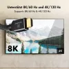 LogiLink Cable HDMI 8K/60 Hz 48 Gbps metal nailon certificado negro 1 m
