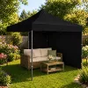 LEAN Express Carpa de jardín Carpa de hostelería Negra 3x3M