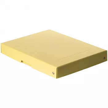 FALKEN PURE Caja de almacenamiento 500 hojas Amarillo pastel 24,0 x 32,0 x 4,0 cm, 1 ud. (22001928000F)