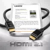 LogiLink cable HDMI A/M a A/M 8K/60 Hz 48 Gbps metal nailon certificado negro 5 m
