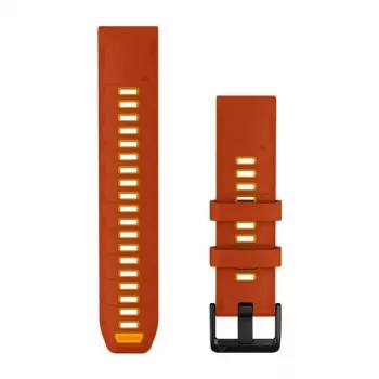 Garmin QuickFit 22 correa para reloj, silicona, Autumn Orange/Spark Orange