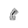 Thermaltake Pacific G1/4 PETG Tube conector de doble compresión cromado de 45 grados