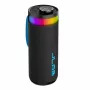 JLab Go Party Altavoz Bluetooth portátil con 20W de potencia de salida, resistencia al agua IPX6, 15 horas de batería, micrófono integrado, modos de luz, Negro