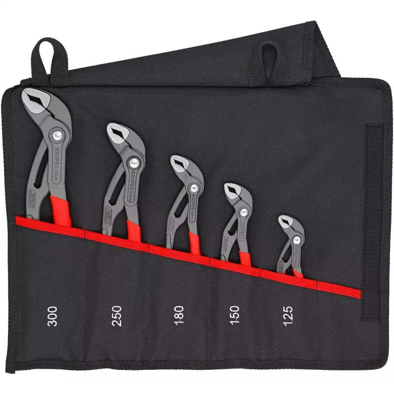 Set de alicates de bomba de agua KNIPEX Cobra 5 piezas en bolsa plegable 00 19 55 S5