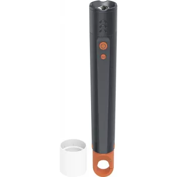 Linterna LED Hama FLX1000, 1000 lm, alcance 270 m, 4 modos + SOS, zoom, aluminio, Negro