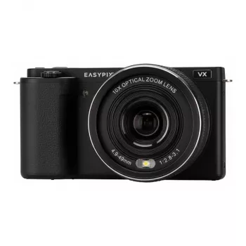 Cámara digital con pantalla abatible Easypix PowerPro VX6430 - 64MP, zoom óptico 10x, vídeo 4K, Negro 20205
