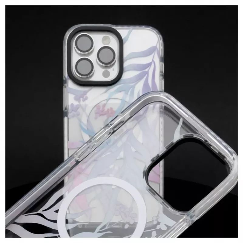 Evelatus funda PC+TPU con MagSafe para Apple iPhone 15 Pro - Estampado floral personalizado