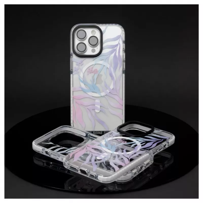 Evelatus funda PC+TPU con MagSafe para Apple iPhone 15 Pro - Estampado floral personalizado