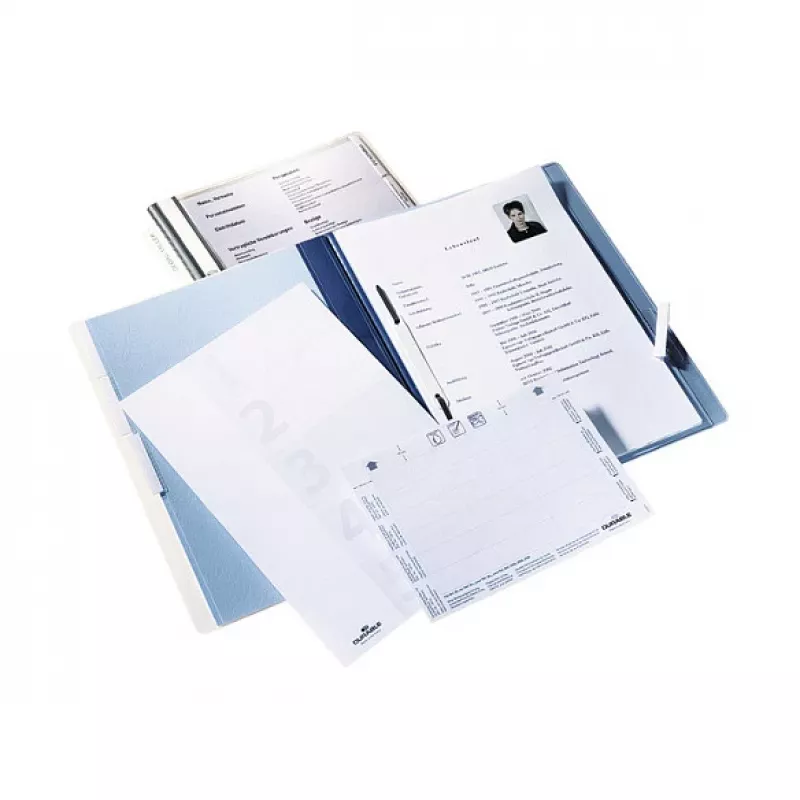 DURABLE Carpeta de personal con carril colgante A4 azul 255406