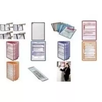 DURABLE Display Panel Índices 58 mm, transparente, pack de 10 560919