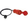 BENNING 16 A Cable adaptador de conector hembra CEE a conector macho Schuko para verificación VDE 0701/0702 (044122)