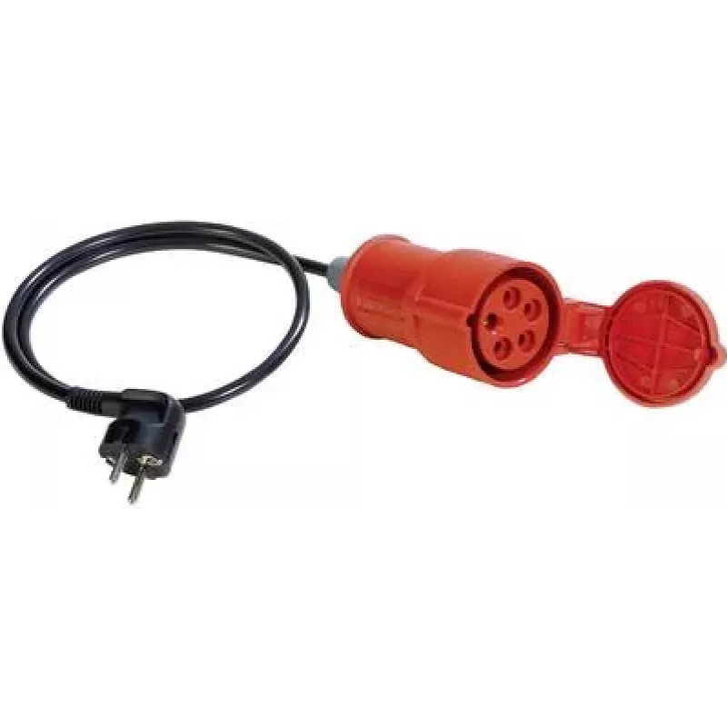 BENNING 16 A Cable adaptador de conector hembra CEE a conector macho Schuko para verificación VDE 0701/0702 (044122)
