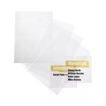 DURABLE CRYSTAL SIGN Láminas de repuesto 148 x 105 mm, transparente, 10/pack 483119