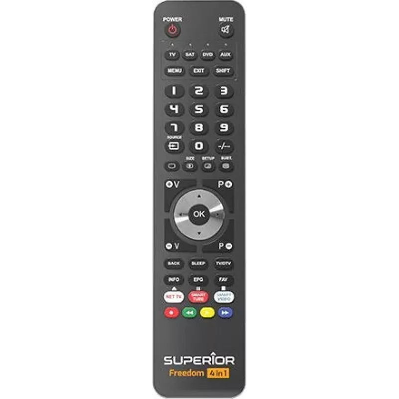 Superior Electronics Freedom Mando a distancia universal programable negro SUPTUB003