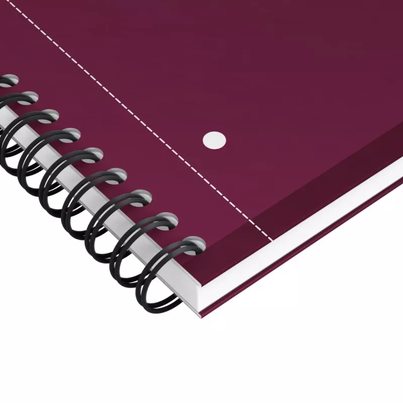 Oxford International Collegeblock Cuaderno, DIN A4+, cuadriculado, tapa dura, encuadernación espiral, 80 hojas, negro 400191241