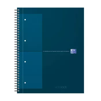 Oxford International Collegeblock Cuaderno, DIN A4+, cuadriculado, tapa dura, encuadernación espiral, 80 hojas, 1 unidad 400191243