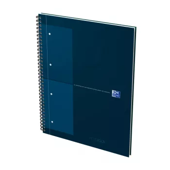 Oxford International Collegeblock Cuaderno, DIN A4+, cuadriculado, tapa dura, encuadernación espiral, 80 hojas, 1 unidad 400191243