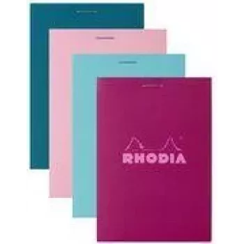 Rhodia N.º 11 A7 cuaderno cuadriculado, colores surtidos, 80 hojas, pack de 10 11295C