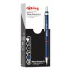 Rotring Tikky Retro portaminas 0,5 mm, anillos decorativos cromados azules 2202566