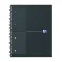 Oxford International bloc de notas cuaderno, DIN A4+, cuadriculado, tapa dura, encuadernación espiral, 80 hojas, compatible con SCRIBZEE 400191148