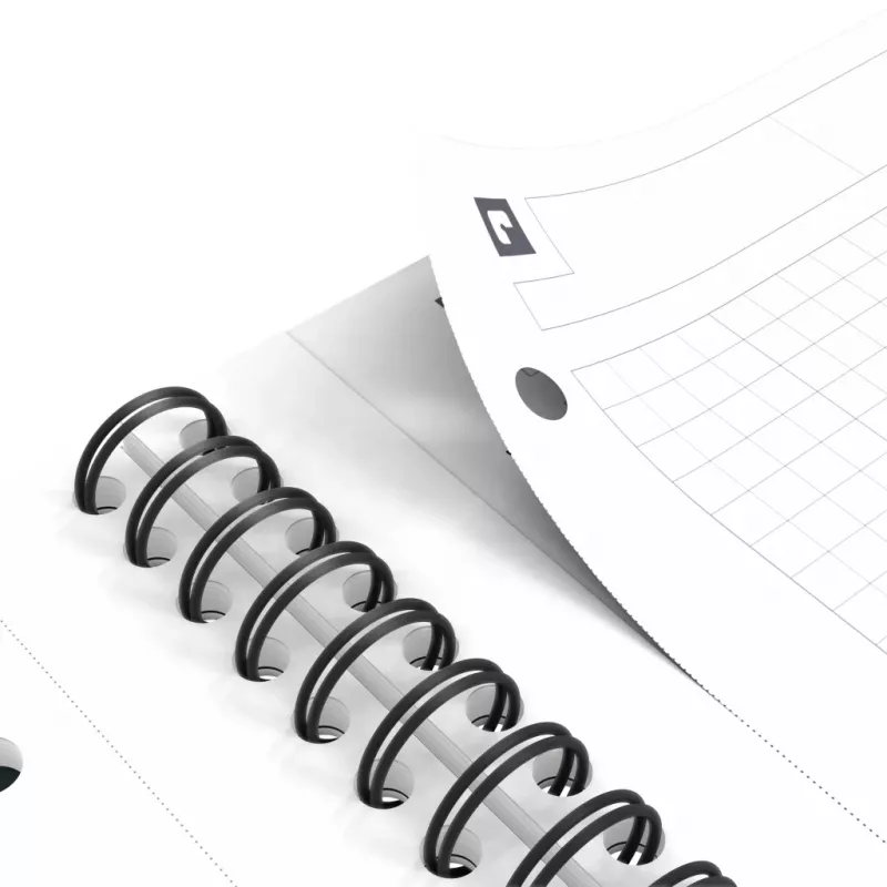 Oxford International bloc de notas cuaderno, DIN A4+, cuadriculado, tapa dura, encuadernación espiral, 80 hojas, compatible con SCRIBZEE 400191148