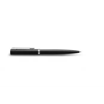 Waterman Impression bolígrafo – laca negra, anillo decorativo cromado, azul medio 2225498