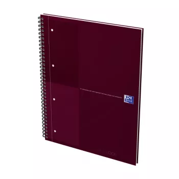 Oxford International bloc de notas cuaderno, DIN A4+, rayado, tapa dura, encuadernación espiral, 80 hojas, 1 unidad 400194459