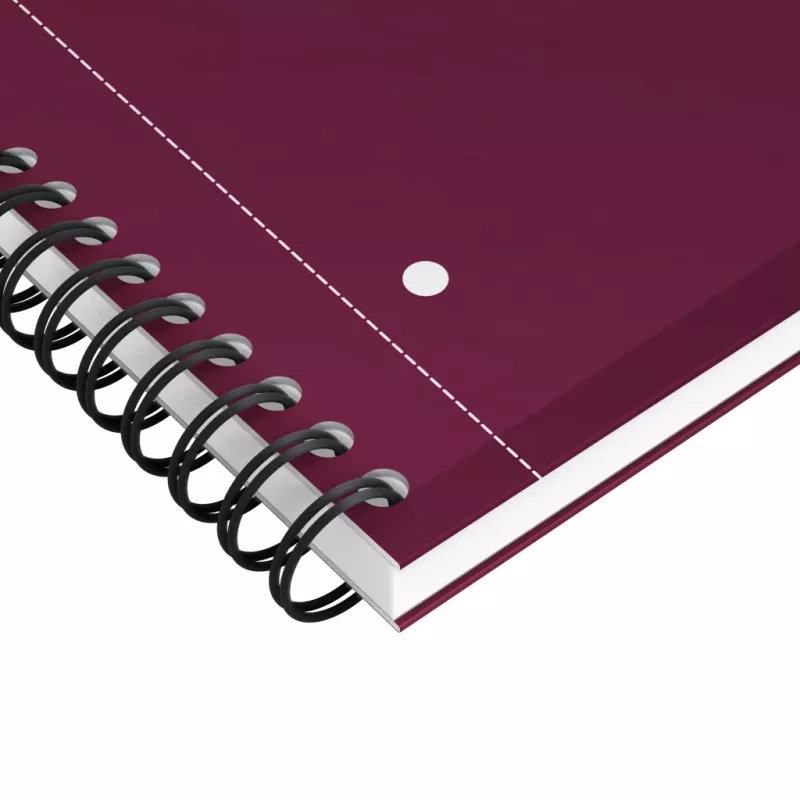 Oxford International bloc de notas cuaderno, DIN A4+, rayado, tapa dura, encuadernación espiral, 80 hojas, 1 unidad 400194459