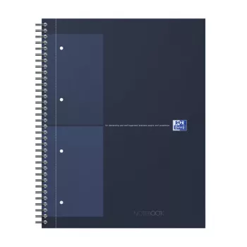 Oxford International cuaderno A4+ cuadriculado tapa dura encuadernación espiral 80 hojas 400191240