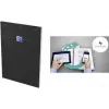 Oxford Smart bloc de notas, DIN A4, cuadriculado, 80 hojas, negro 400191246