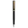 Waterman Allure Impression estilográfica, negra con detalles dorados, plumín medio 2225500