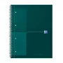 Oxford International bloc de notas cuaderno, DIN A4+, cuadriculado, tapa dura, encuadernación espiral, 80 hojas 400191242