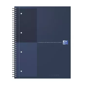 Oxford International bloc de notas cuaderno, DIN A4+, rayado, tapa dura, encuadernación espiral, 80 hojas, 1 unidad (400194458)