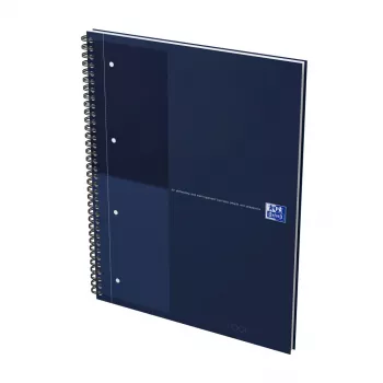 Oxford International bloc de notas cuaderno, DIN A4+, rayado, tapa dura, encuadernación espiral, 80 hojas, 1 unidad (400194458)
