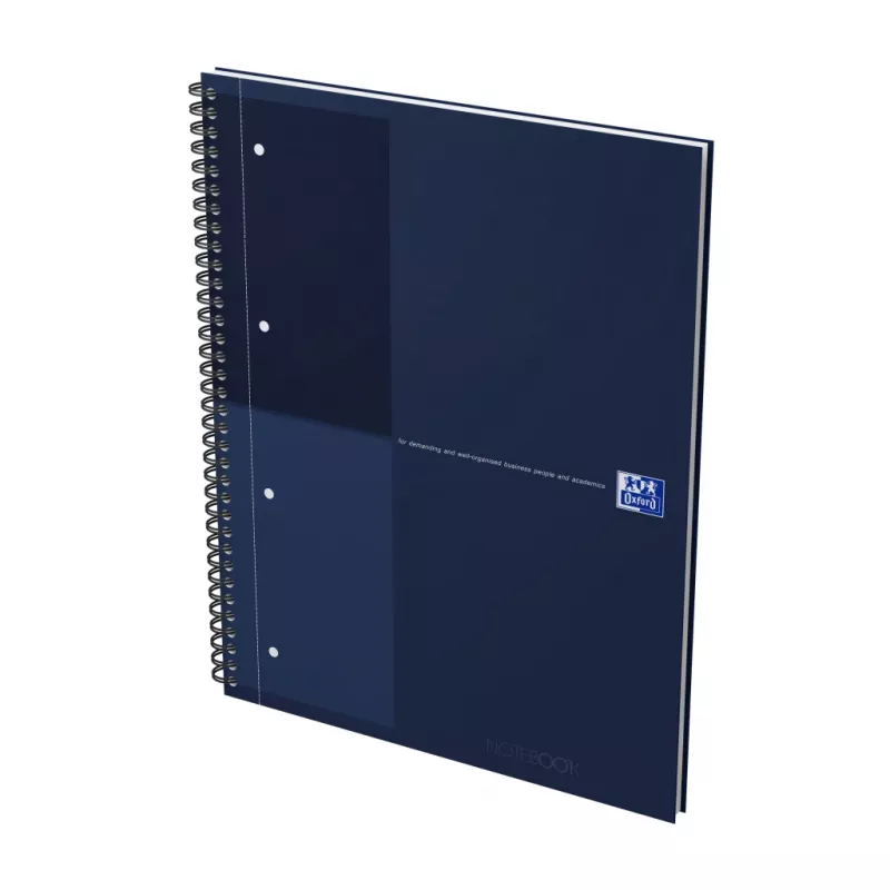 Oxford International bloc de notas cuaderno, DIN A4+, rayado, tapa dura, encuadernación espiral, 80 hojas, 1 unidad (400194458)