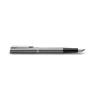 Waterman Allure Impression estilográfica, acero inoxidable con detalles dorados, plumín medio 2225494