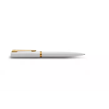 Waterman Allure Impression bolígrafo, laca blanca, adornos dorados, tinta azul media 2225511