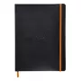 RHODIA RHODIARAMA cuaderno B5 rayado negro piel sintética 80 hojas 117502C