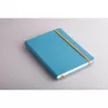 RHODIA RHODIARAMA cuaderno A5 rayado, tapa dura turquesa de piel sintética, 96 hojas 118747C